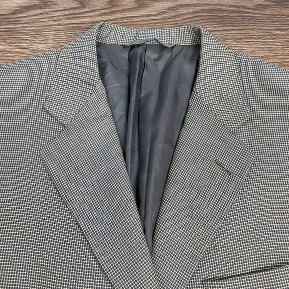 Hickey Freeman Blue & Grey Check Blazer 40R - Picture 2 of 7